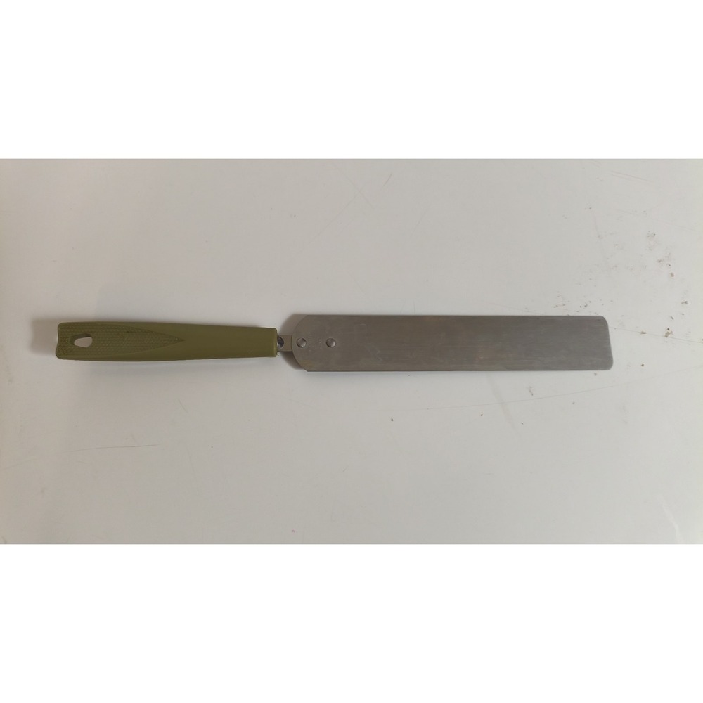 Vintage EKCO Spatula Spreader Cake Icing Avocado Green Plastic Handle Utensil